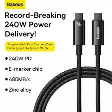 Baseus Tungsten Gold Fast Charging Type C to Type C 240W - Image 4