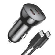 choetech-tc0008-pd-40w-dual-usb-c-ports-fast-car-charger-black