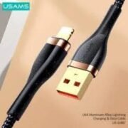 usams-us-sj487-u64-lightning-aluminum-alloy-charging-data-cable-1-2m