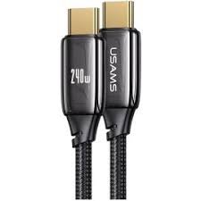 USAMS 580-U82 PD 240W Type C Zinc Alloy 1.2m Fast Charging Data Cable