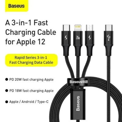 Baseus Type-C Rapid 3-In-1 1.5m Cable