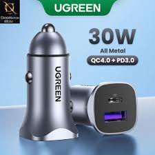 UGreen 45278 30W Fast Car Charger 1A1C - Image 3