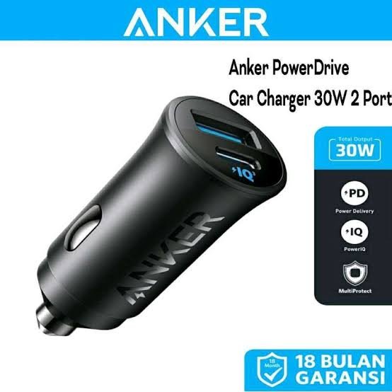 Anker PowerDrive 30W Dual Port PPS Fast Car Charger A2741
