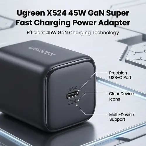 Ugreen X524 45W GaN Super Fast Charging Power Adapter